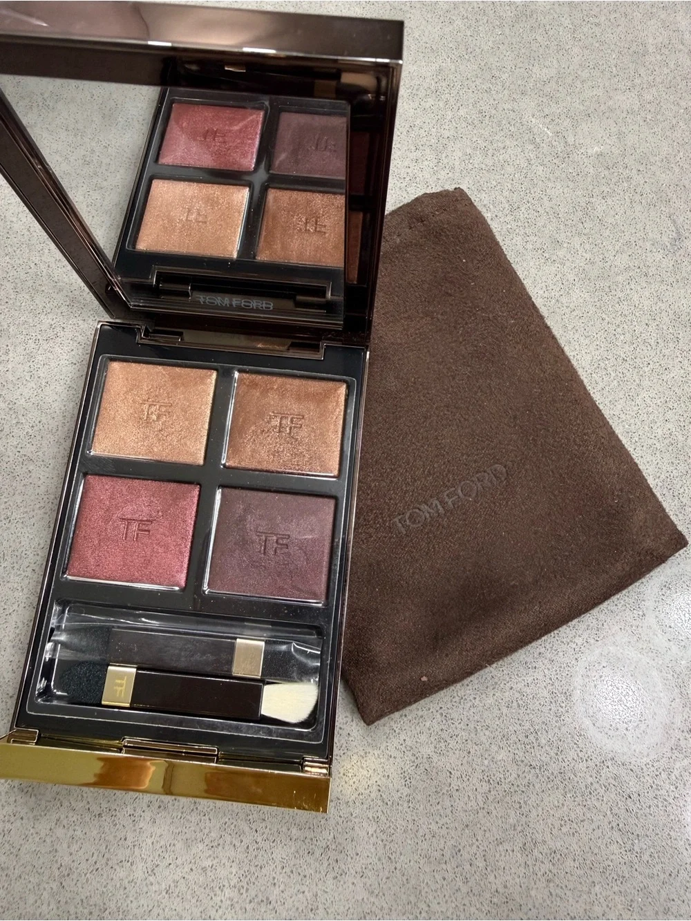 Tom Ford Eyeshadow Quad — Berry, Bronze & Warm Copper Tones